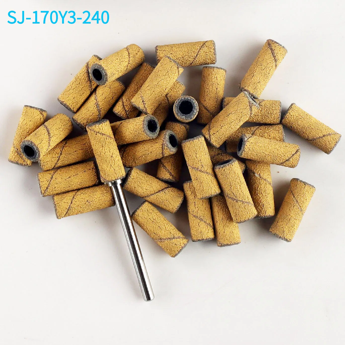 Top Quality Cotton Cloth Coated Yellow Abrasive Clogging Free 3mm Mini Small Nail Sanding Bands