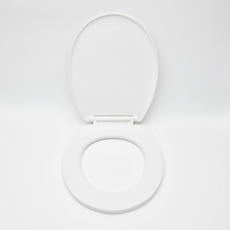 Sanipro High Quality Slow-Close Bathroom Toilet Seats Universal White Plastic PP Toilet Lid