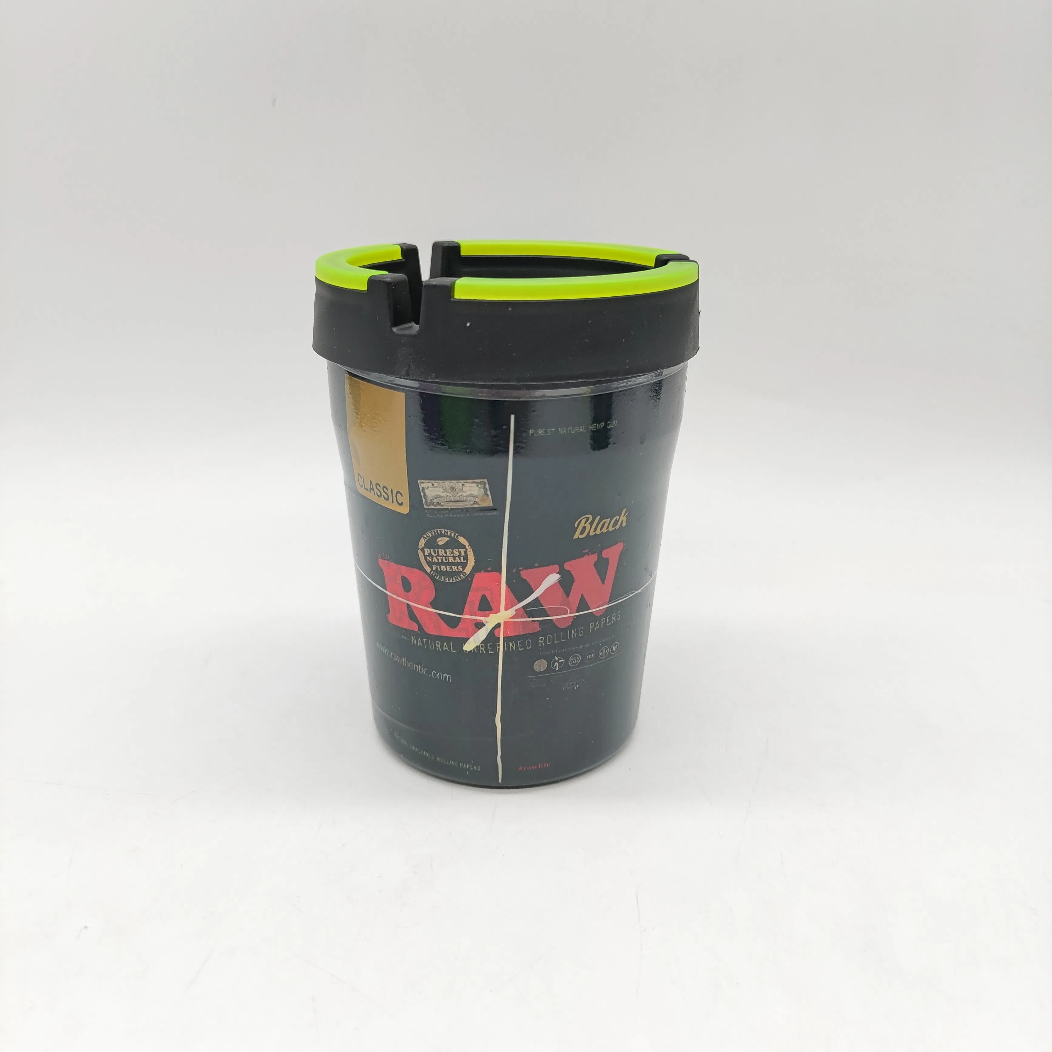 Hot Portable Car Ashtray Can Butt Bucketmold Luminous Butt Bucket Car Ashtray