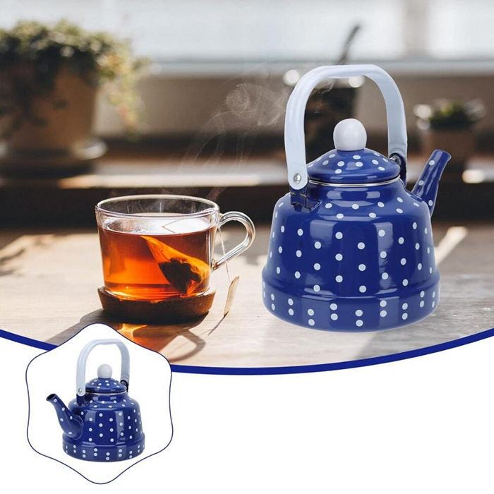 Эмалированный чайник с ручкой, 2.6 л