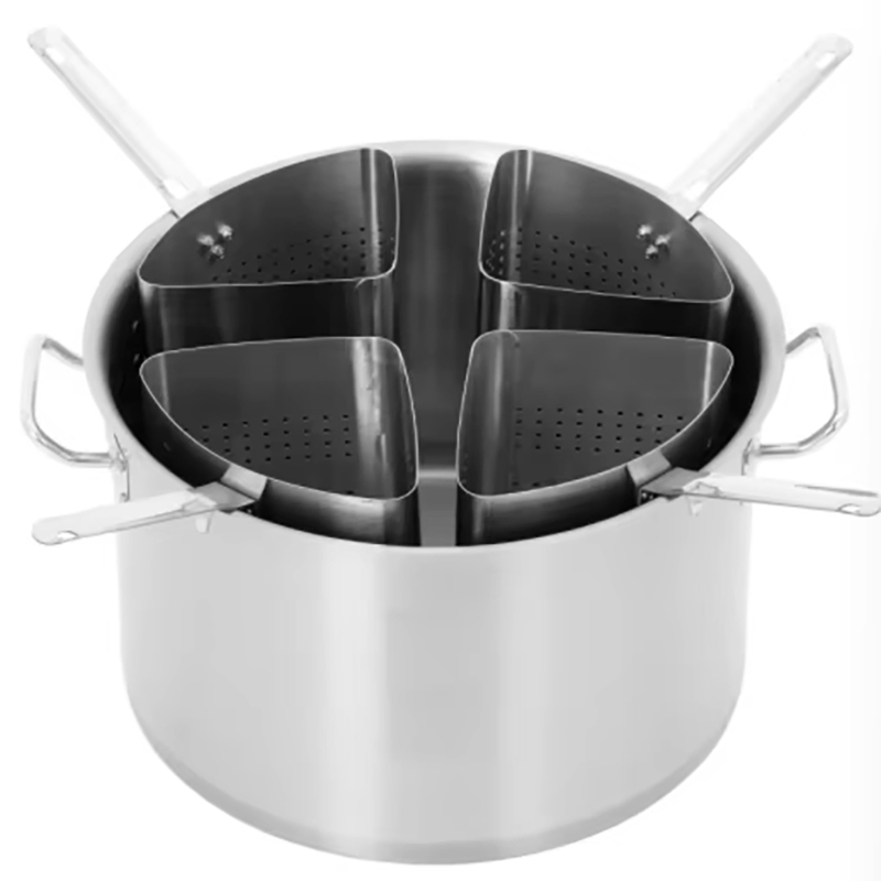 Kitchen Cookware Stainless Steel 1/4 Pasta Cooker Basket High Grade Material