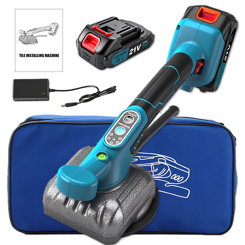 21V Portable Tile Vibrating Tiling Machine, Suitable for Tile Installation and Renovation