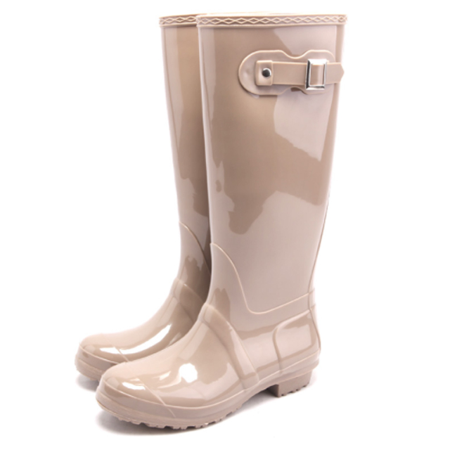 Non-Slip PVC Waterproof Ladies Rain Boots Colorful Rainboot for Women and Lady