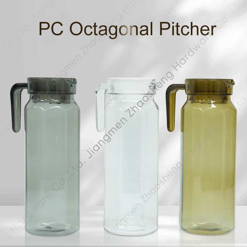 1 Liter Acrylic Transparent Bottle Carafe Milk Water Pitcher Plastic Water Jug with Spout