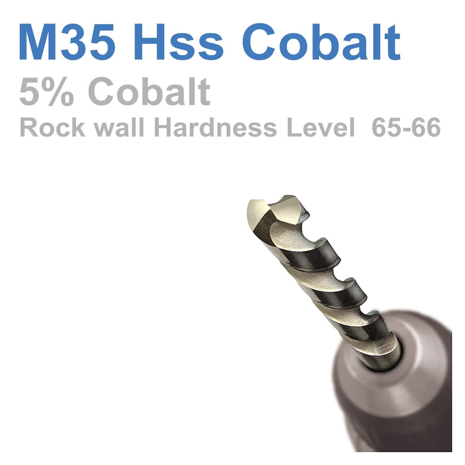1/4, 1/8, , 3/16, 5/32, 7/32, 9/32, 9/64, 11/64, 13/64, 15/64, 17/64in. X 4 in. HSS Cobalt Drill Bits Straight Shank Metal Drill