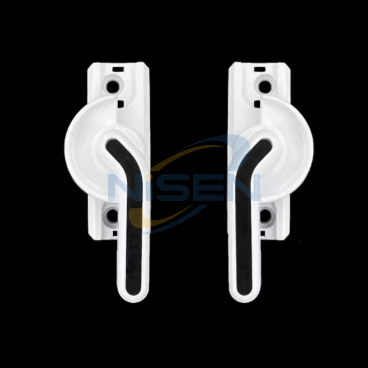Nisen Cl01-L/R UPVC Window Door Hardware Crescent Lock for Sliding Window Aluminium Sliding Window Small Lock Moon Shaped Lock