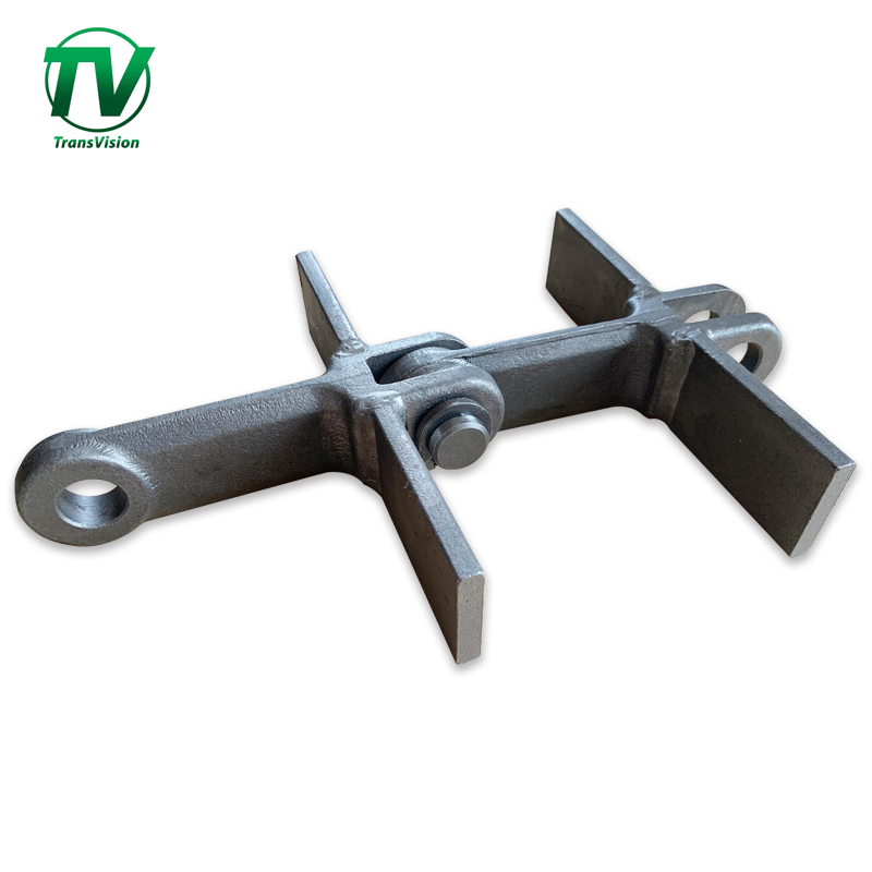 Конвейерная цепь с навесным скребком, двойной шаг