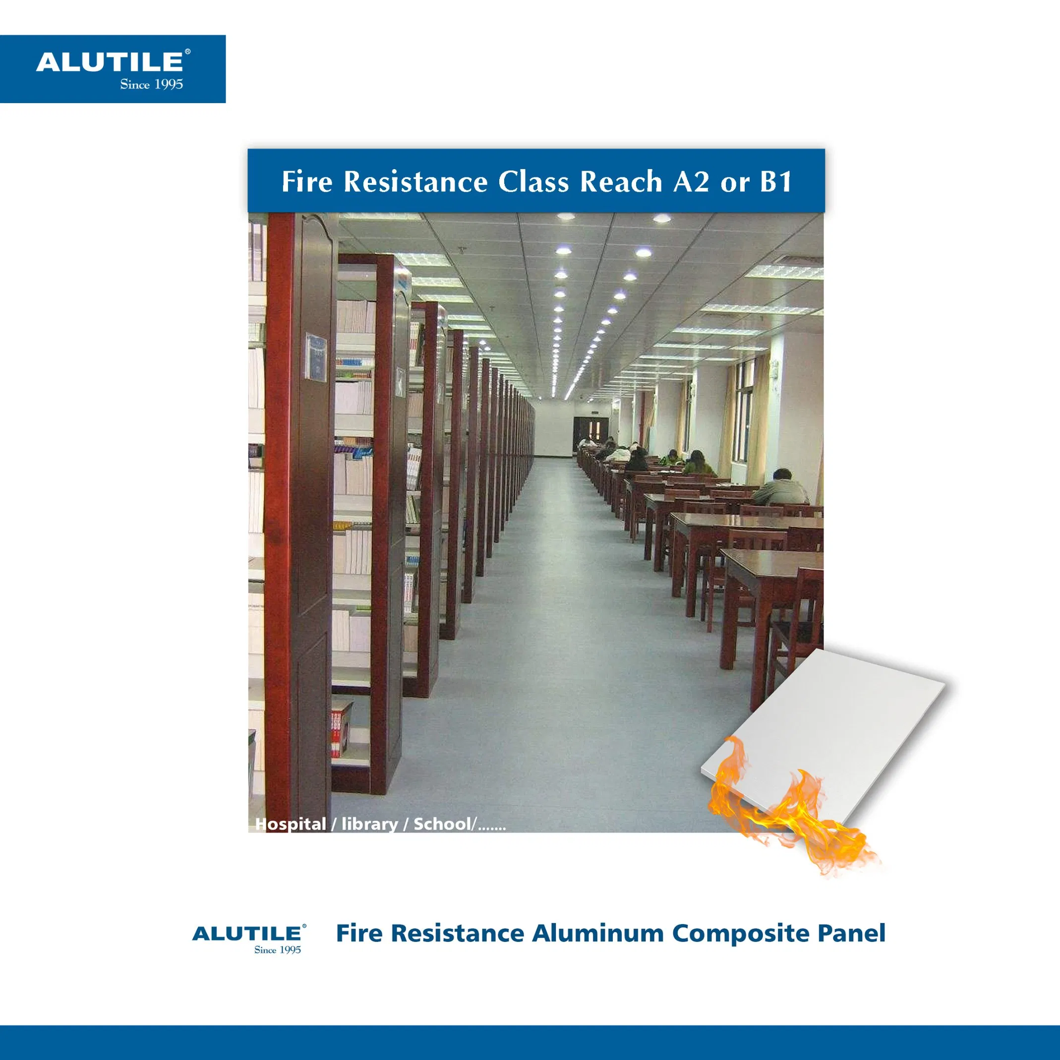 Алюминиевые композитные панели ALUTILE 3003 огнестойкие