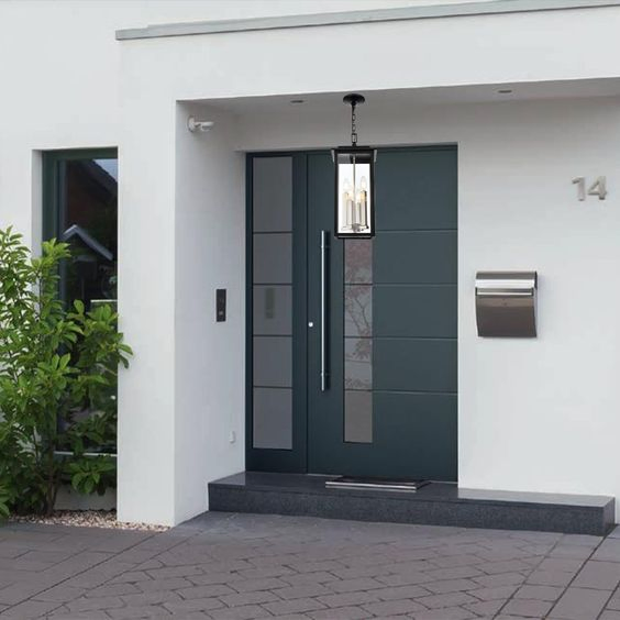 Modern Design Exterior Entrance Entry Other-Doors Metal-Door Metallic Stainless Steel Aluminum Security-Door