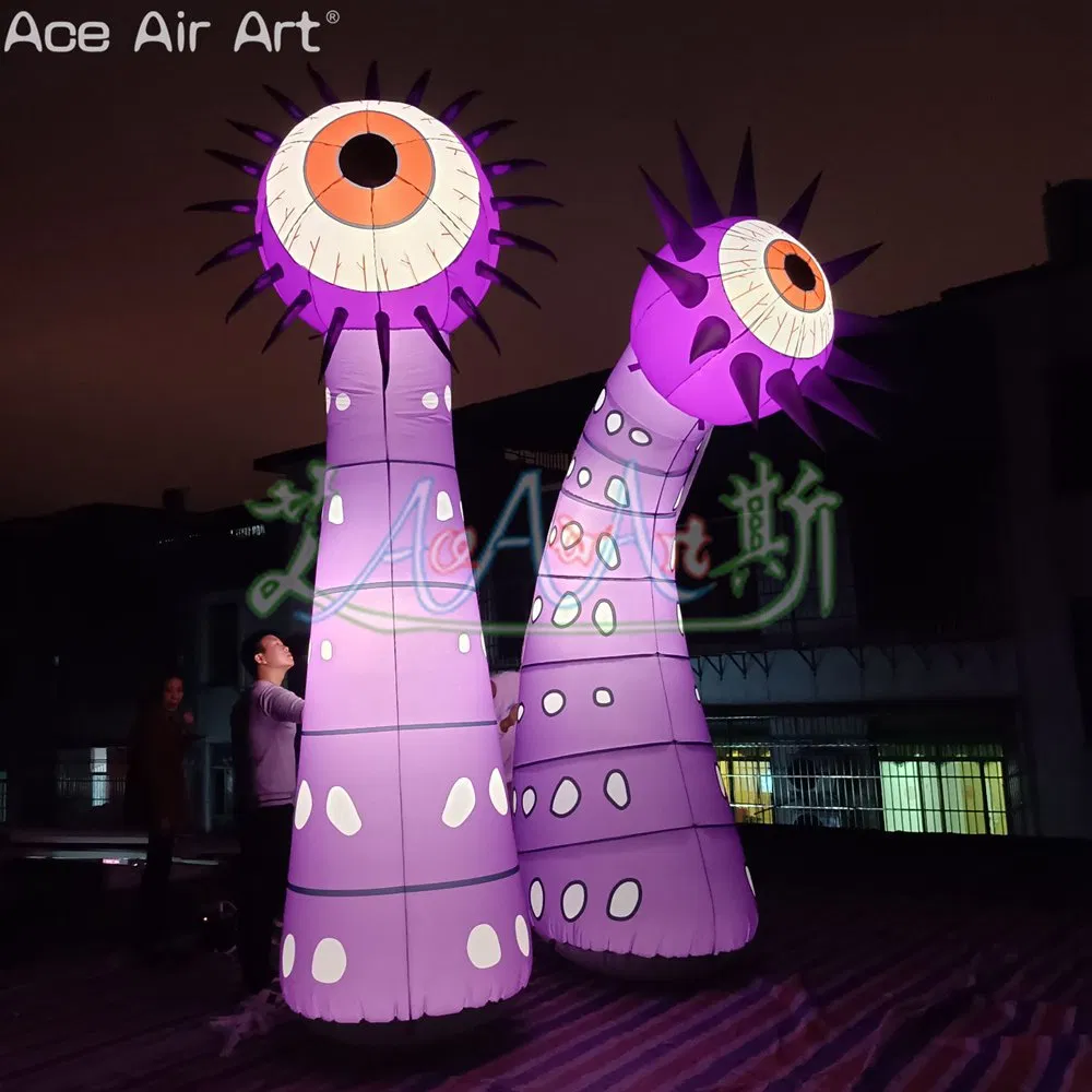 Outdoor Decoration Inflatable Monster Cartoon One-Eyed Monster LED Lighting Model Inflatable Single Eye Replica for Halloween