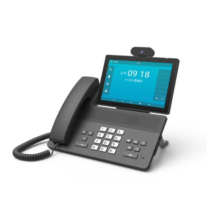 HD Display VoIP Multi-Function Phone Landline with 500W Camera & Hands-Free Calls