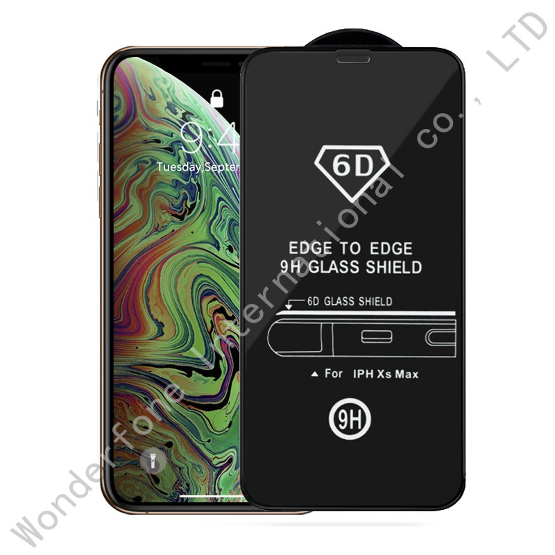 Защитное стекло 6D для iPhone Xs