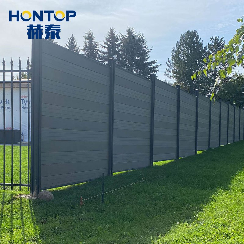 Easy Installation WPC Fence Composite Wood Outdoor WPC Fencing Panels