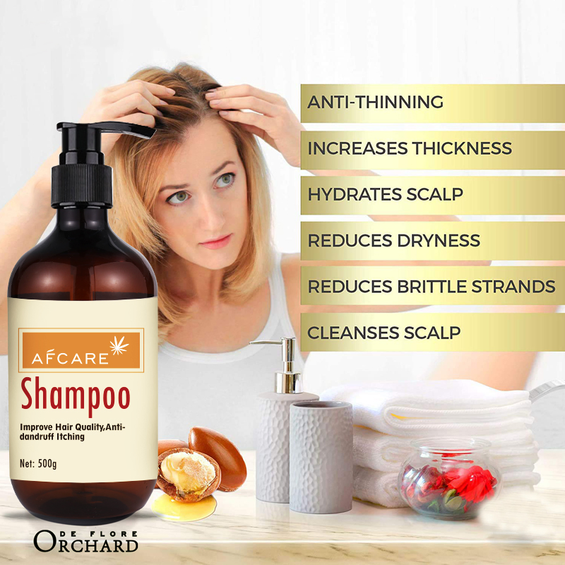 Private Label Wholesale Argan Oil Shampoo for Hair Care Anti-Aching Anti-Hair Loss Growth