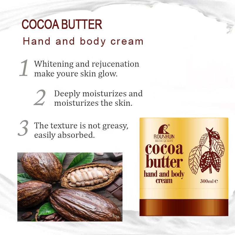 Roushun Cocoa Butter Cream Hand and Body Cream