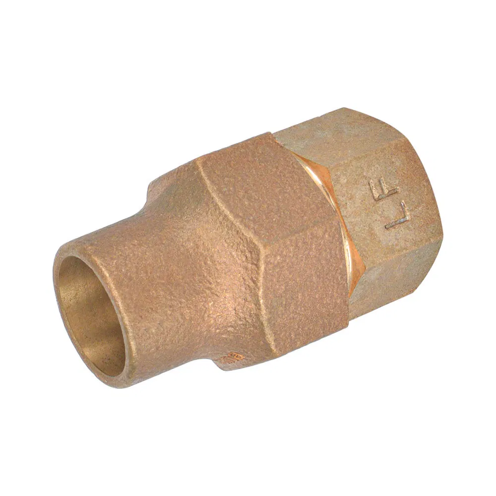 1" - 2" Lead Free Bronze F. I. P. Coupling Flare Fittings