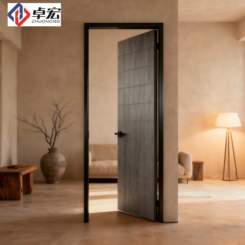 Durable Steel Frame Wooden Door Building Residential Supplier