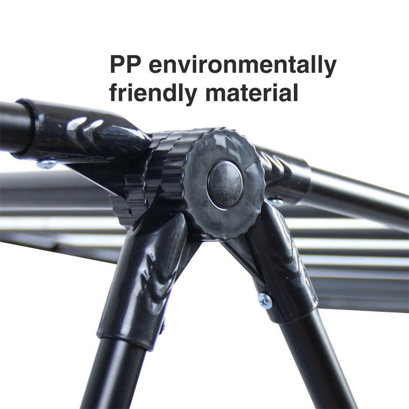 Sanipro High Quality Metal Collapsible Balcony Laundry Hanger Foldable Floor-Standing Wing Type Clothes Drying Rack