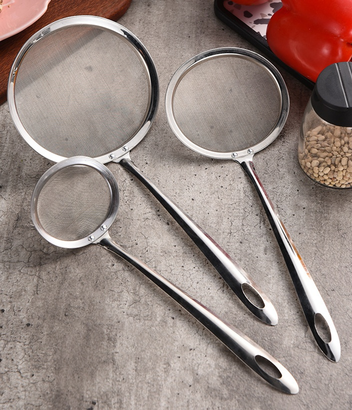 New Stainless Steel Mesh Drain Strainer Reusable Filter for Soy Milk, Oil