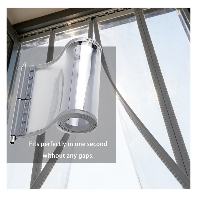 ODM Design Clear PVC Magnetic Door Curtain 85cm X 200cm for Us Retailers