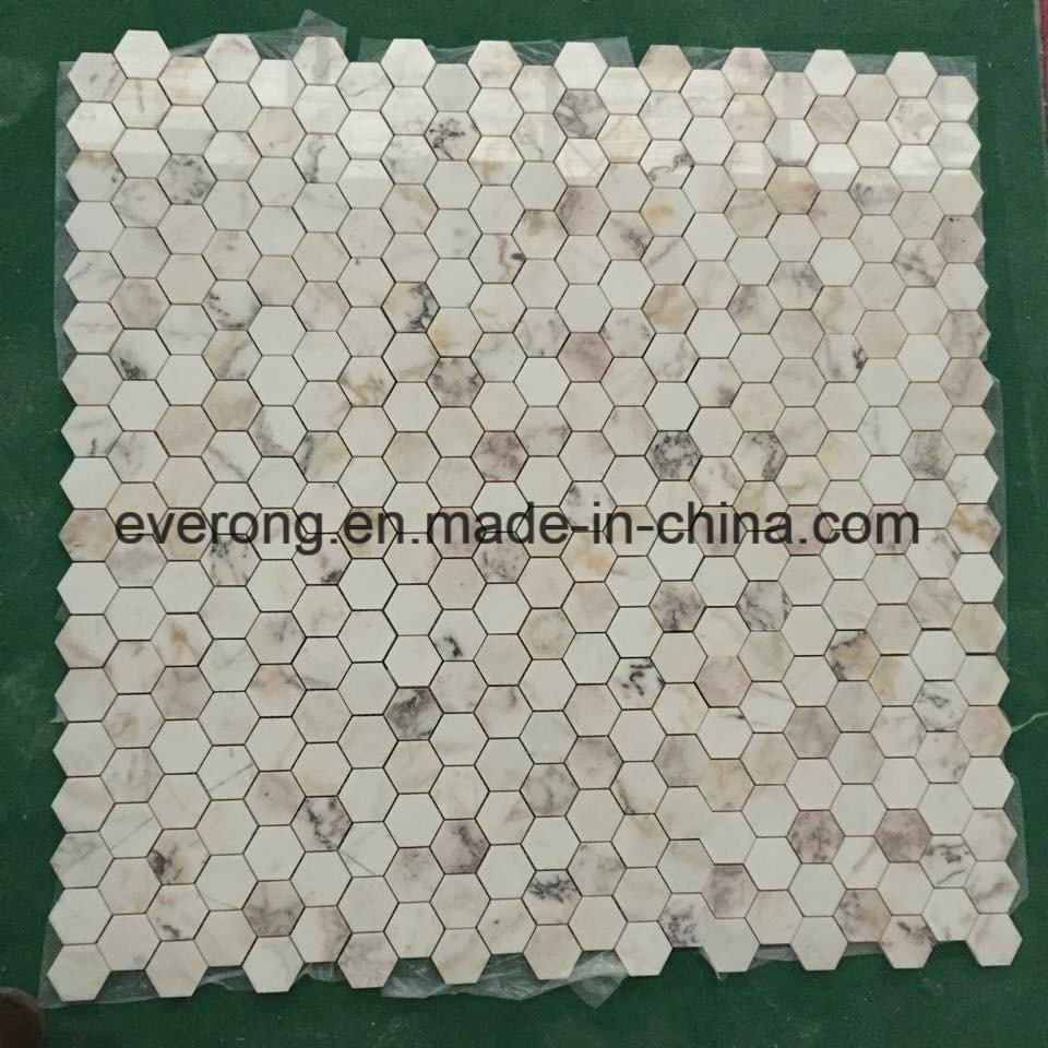White/Black/Grey/Beige/Hexagon Stone /Marble Mosaic Tiles for Bathroom/Backsplash/Table/Patterns