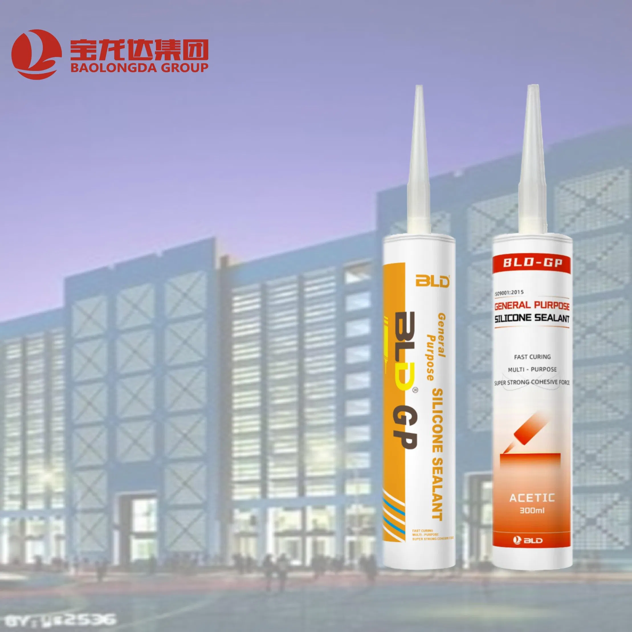Bld-Gp Quickly Drying Fireproof Waterproof Silicone Rubber Glue Gp General Purpose Adhesive Sealant for Metal