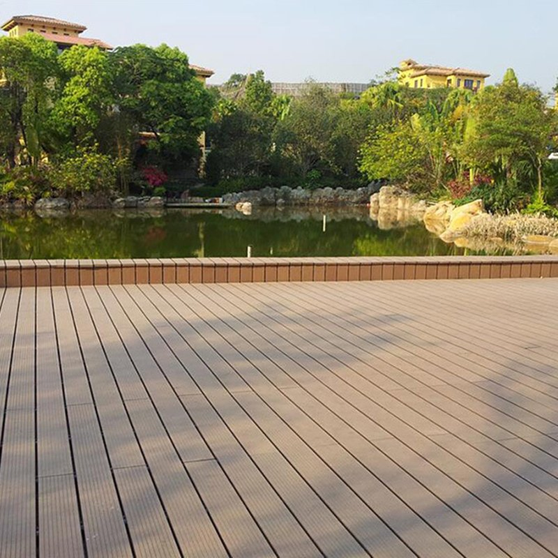 146*22mm WPC Hollow Decking Wood Plastic Composite Outdoor Flooring