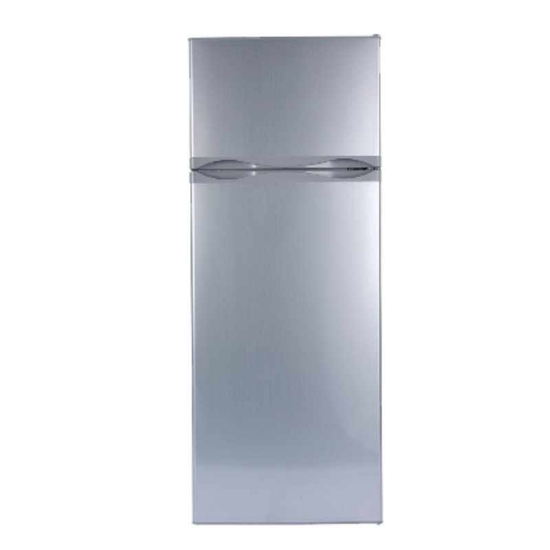 12V DC 218L Home Application Top Freezer Double Door Solar Powered Fridge