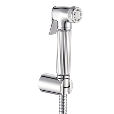 Brass Shattaf with Nozzle Stainless Steel Double Lock Hose