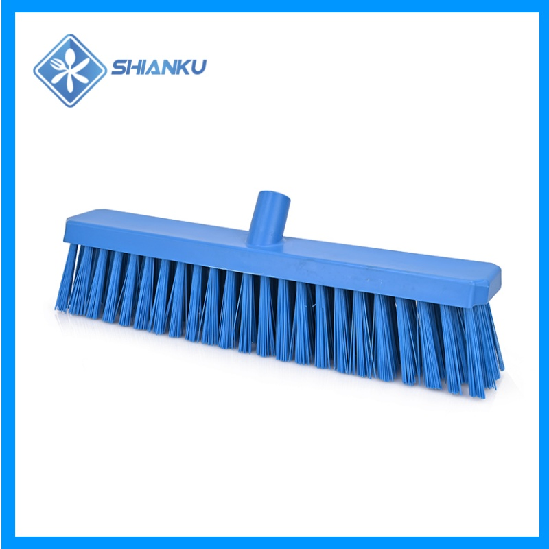 Shianku Food Grade Strong and Durable Plastic Push Broom Industrial Sweeping Broom