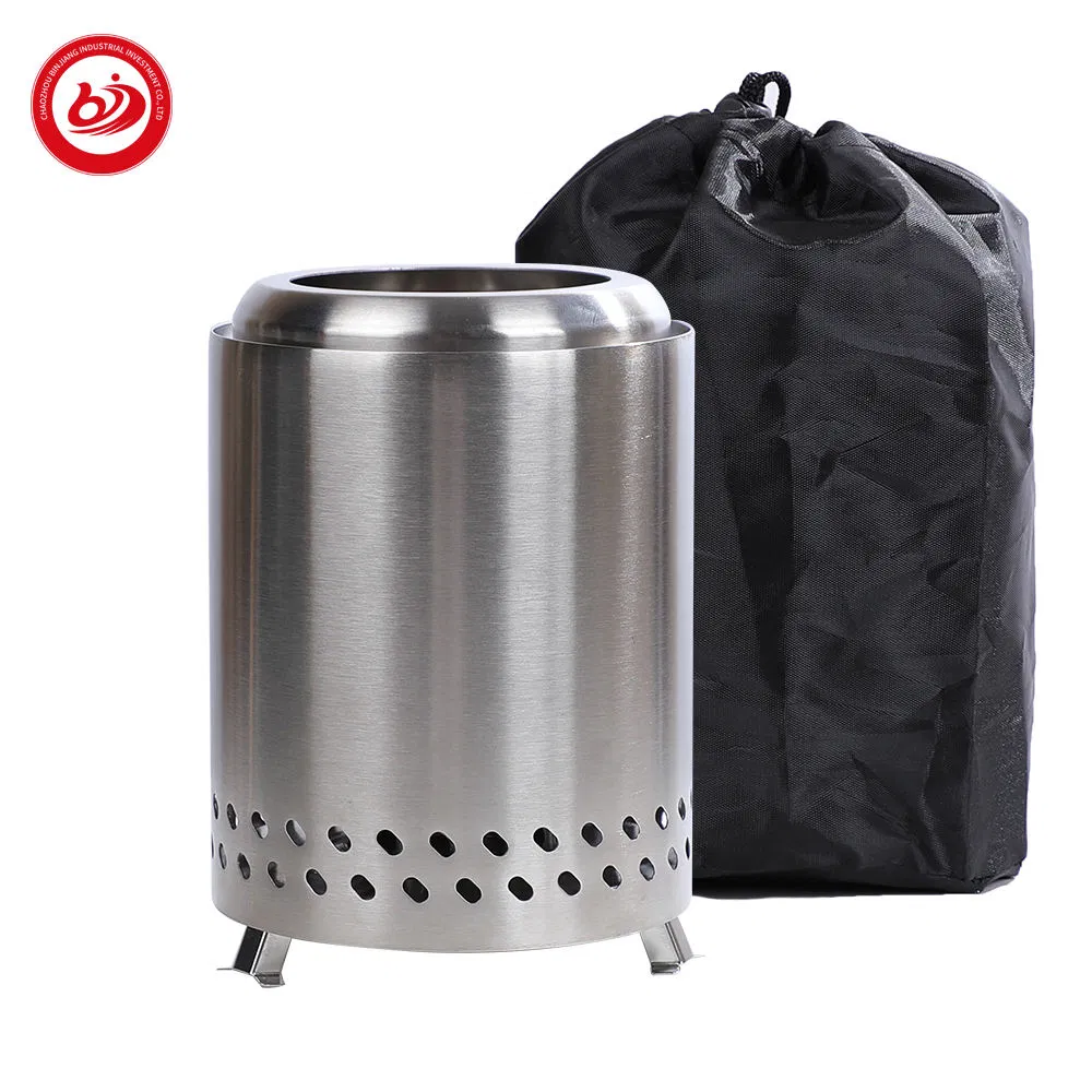Courtyard Tabletop Stove Detachable Stainless Steel Mini Stove Portable Tabletop Smokeless Fire Pit for Patio