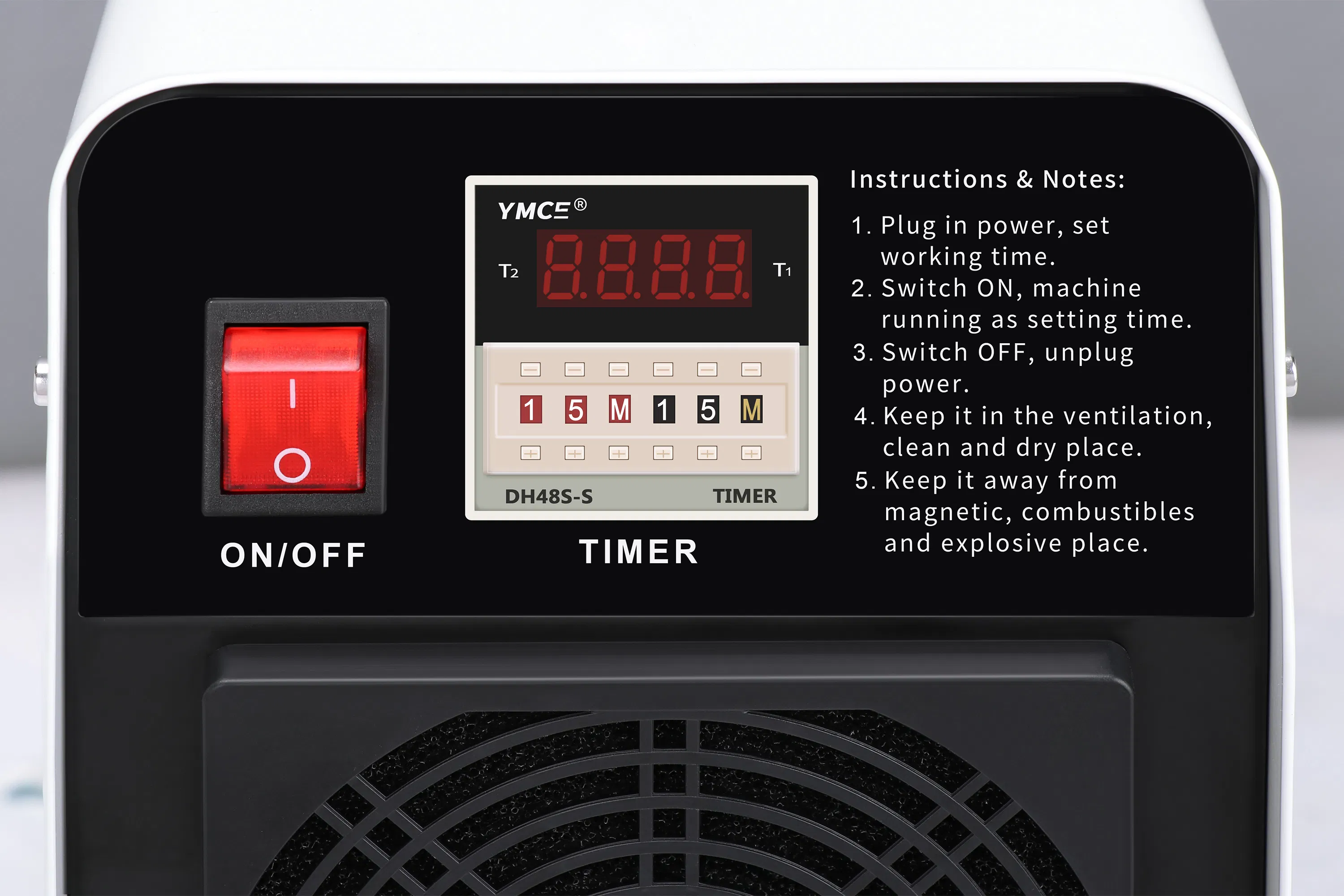 Portable Ozone Generator 5000mg for Sterilization and Disinfection
