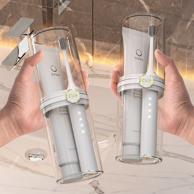 Portable Travel Mouthwash Cup, Bathroom Toothpaste Storage, Dustproof Travel Set