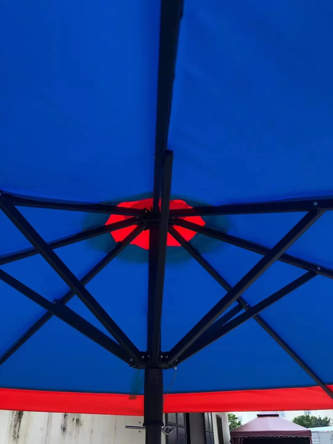 Parasol Patio Umbrella Parts Aluminum Alloy Umbrella 38mm