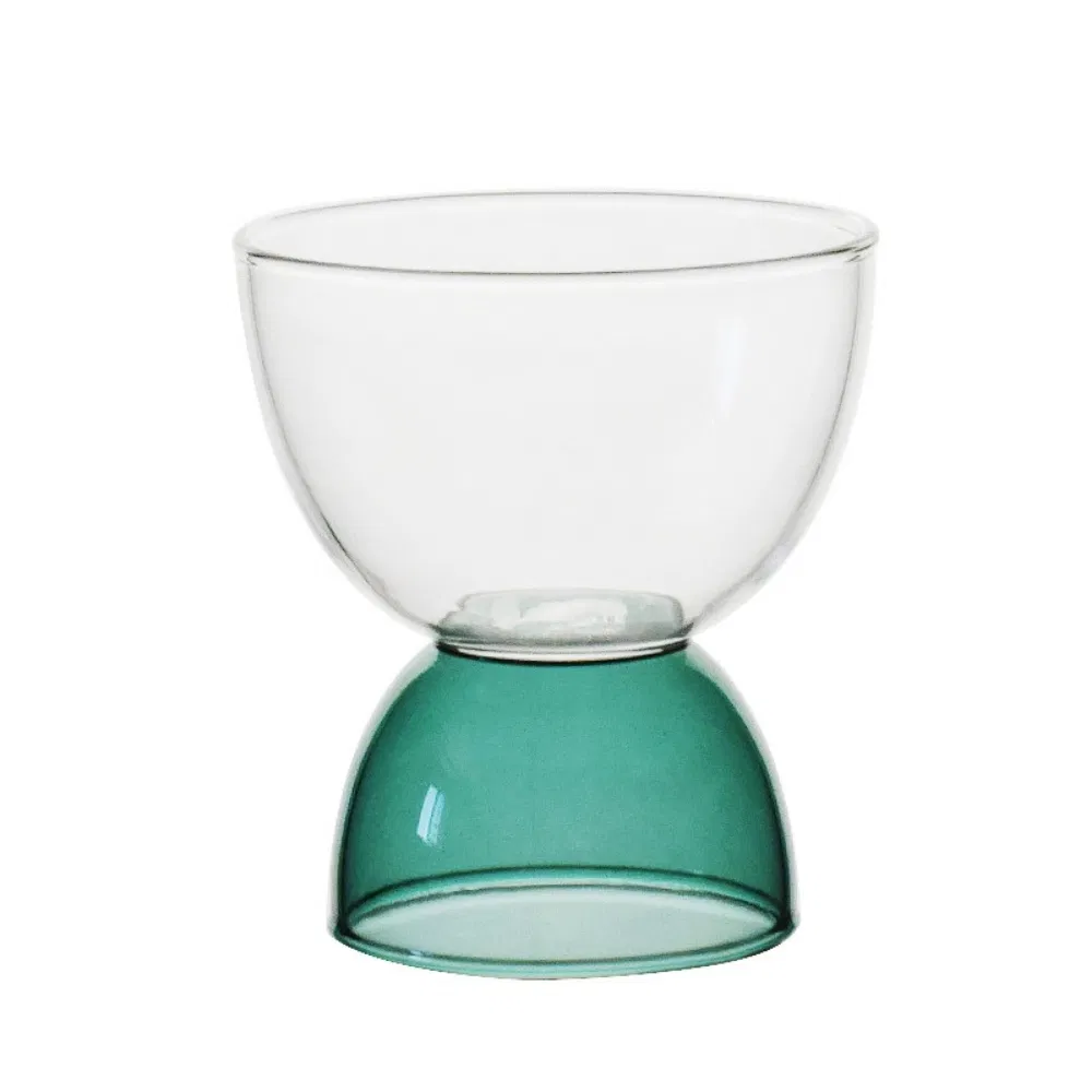 Бокалы для десерта стеклянные с цветными кристаллами