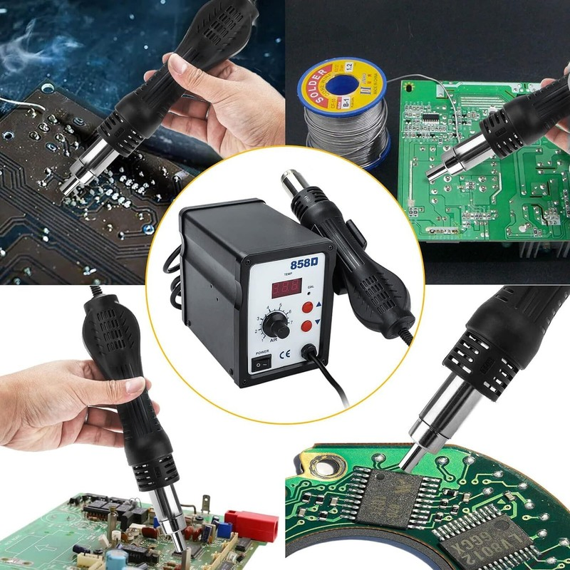 858d Mini Hot Air Gun SMD Soldering Desoldering Iron Station (858D)