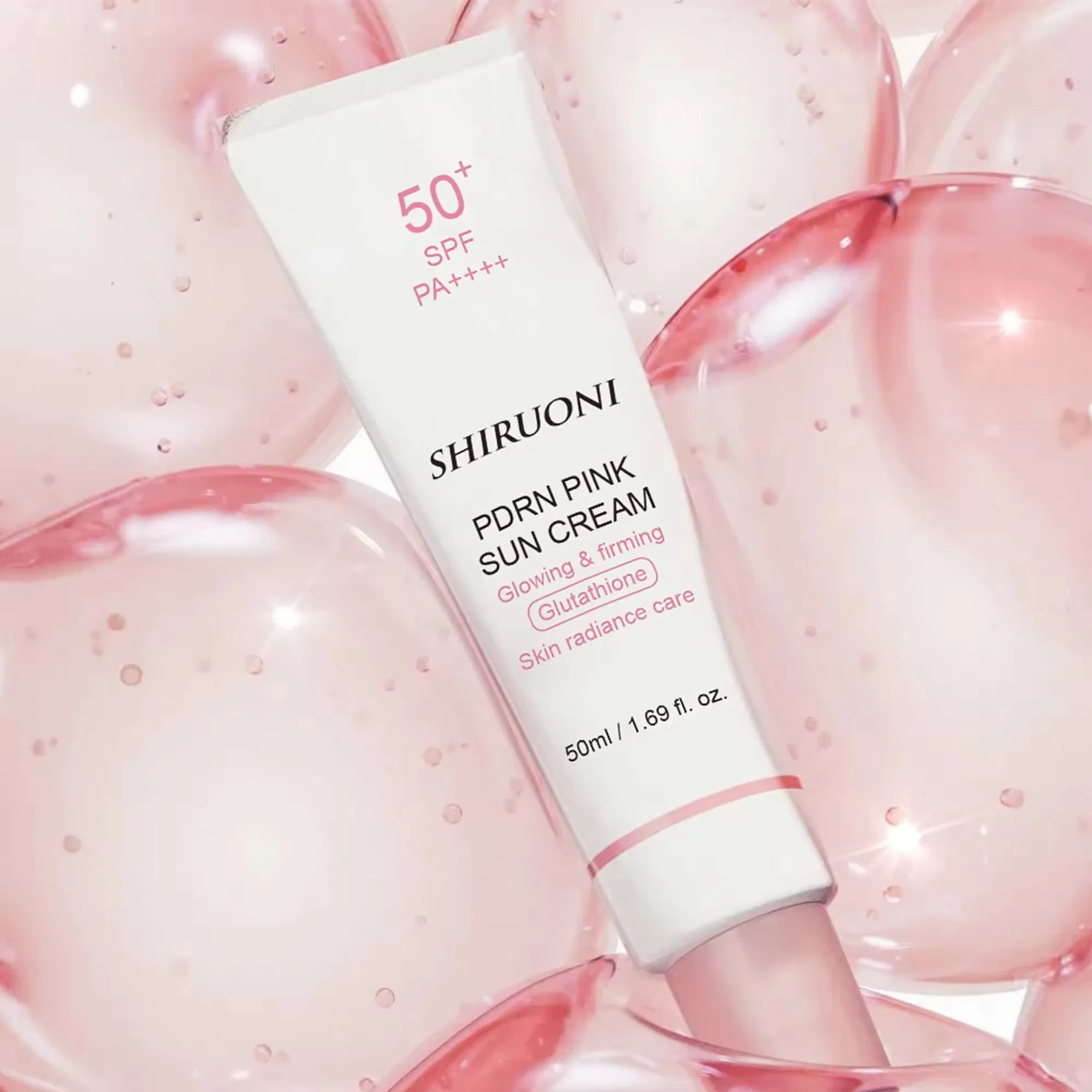 Private Label 50g SPF50+++ Oil Free UV Sunscreen Sunblock UVA UVB Natural Organic Sun Protection Waterproof Sunscreen