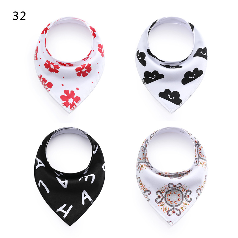0143 Saliva Towel Baby Bib Fleece Cotton Triangle Towel Spring and Autumn