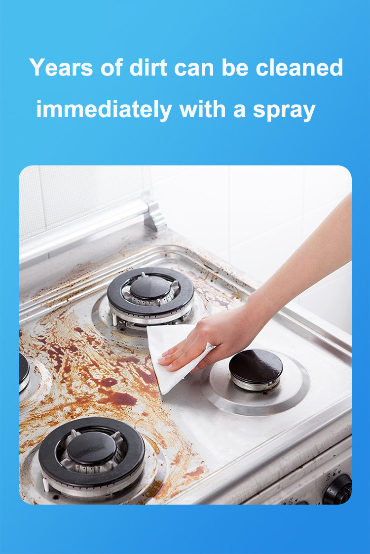 Private Label Oil Grease Stain Remover Foaming Kitchen Grease Cleaner