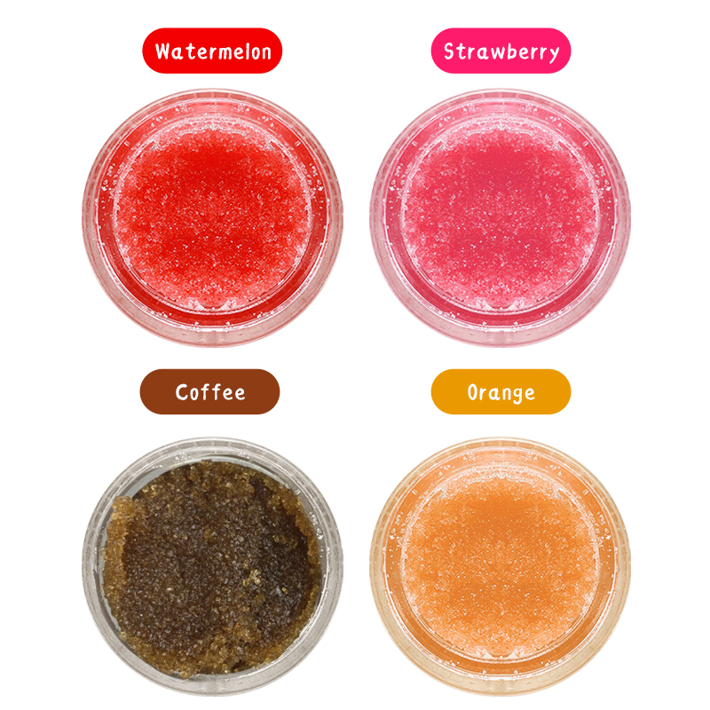 Smooth Nourishing Strawberry Coconut Lip Scrub and Lip Balm Hydrating Exfoliating Stick Salt Scrub