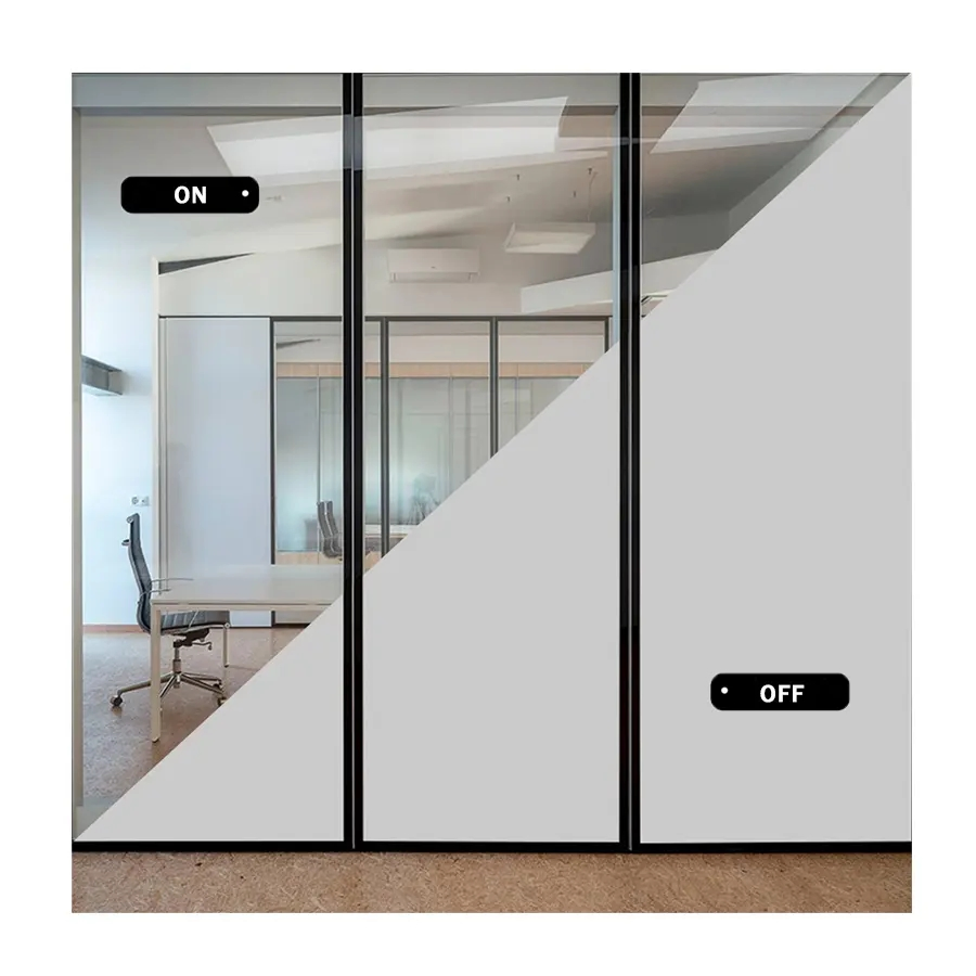 Self Adhesive Privacy Control Smart Glass Film for Windows/Doors DIY Installation