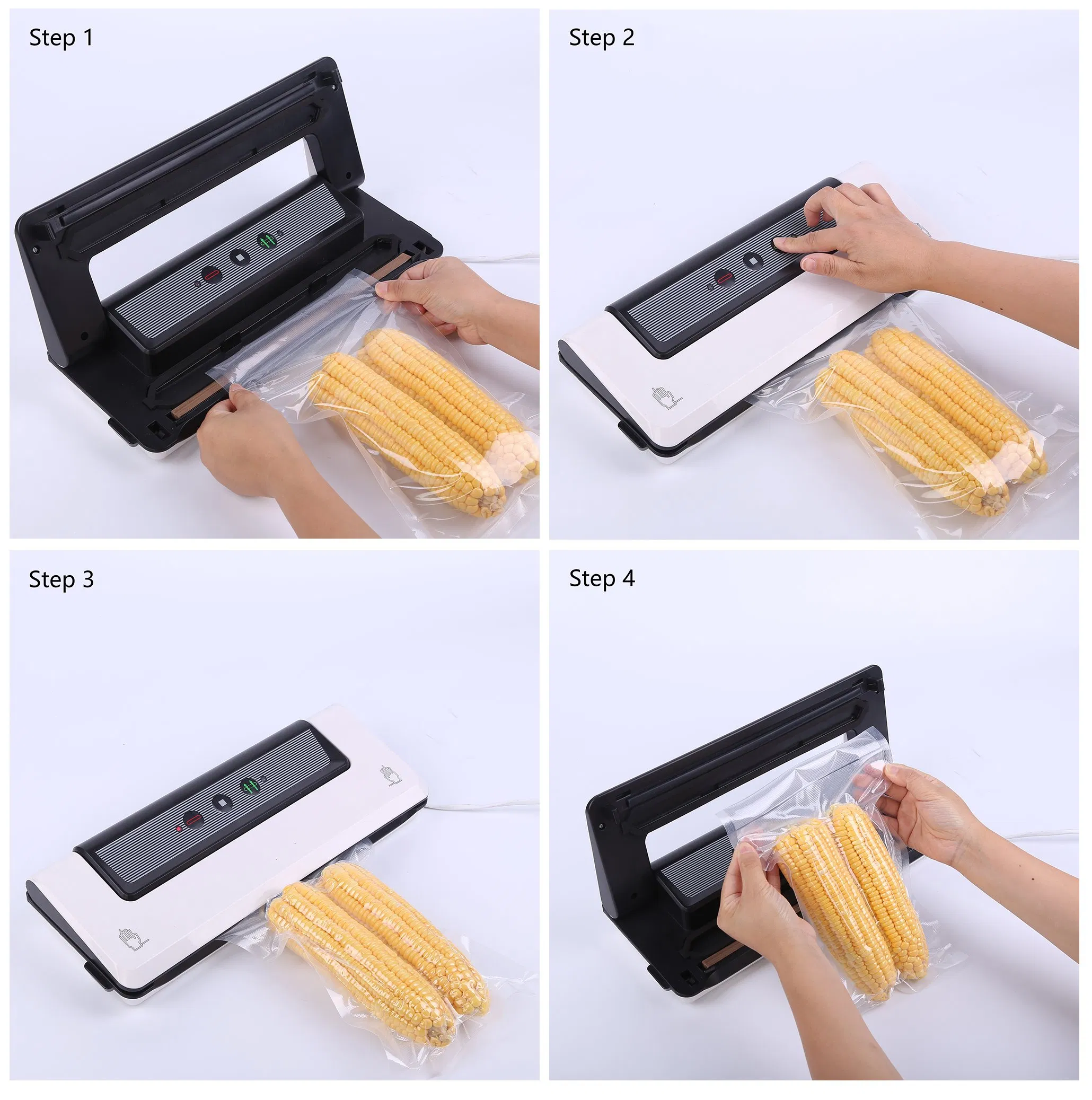 Domestic Household Embossed Vacuum Sealer Bags Rolls 3-Side Sealed Textured Vacuum Bags for Food Packaging, Safe for Freezer, Refrigerator, Freezer Bag