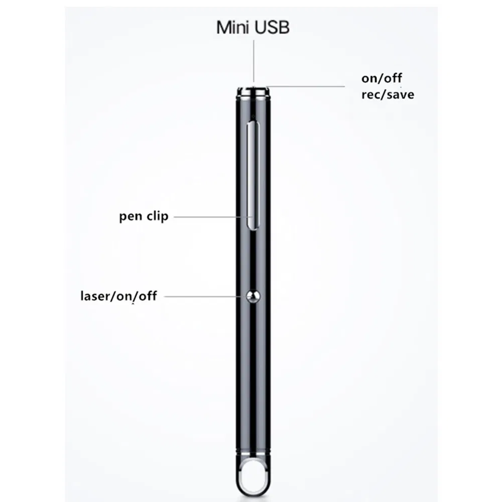 Laser Meeting Pen + High Quality Voice Audio Pen Recorder Digital Q83