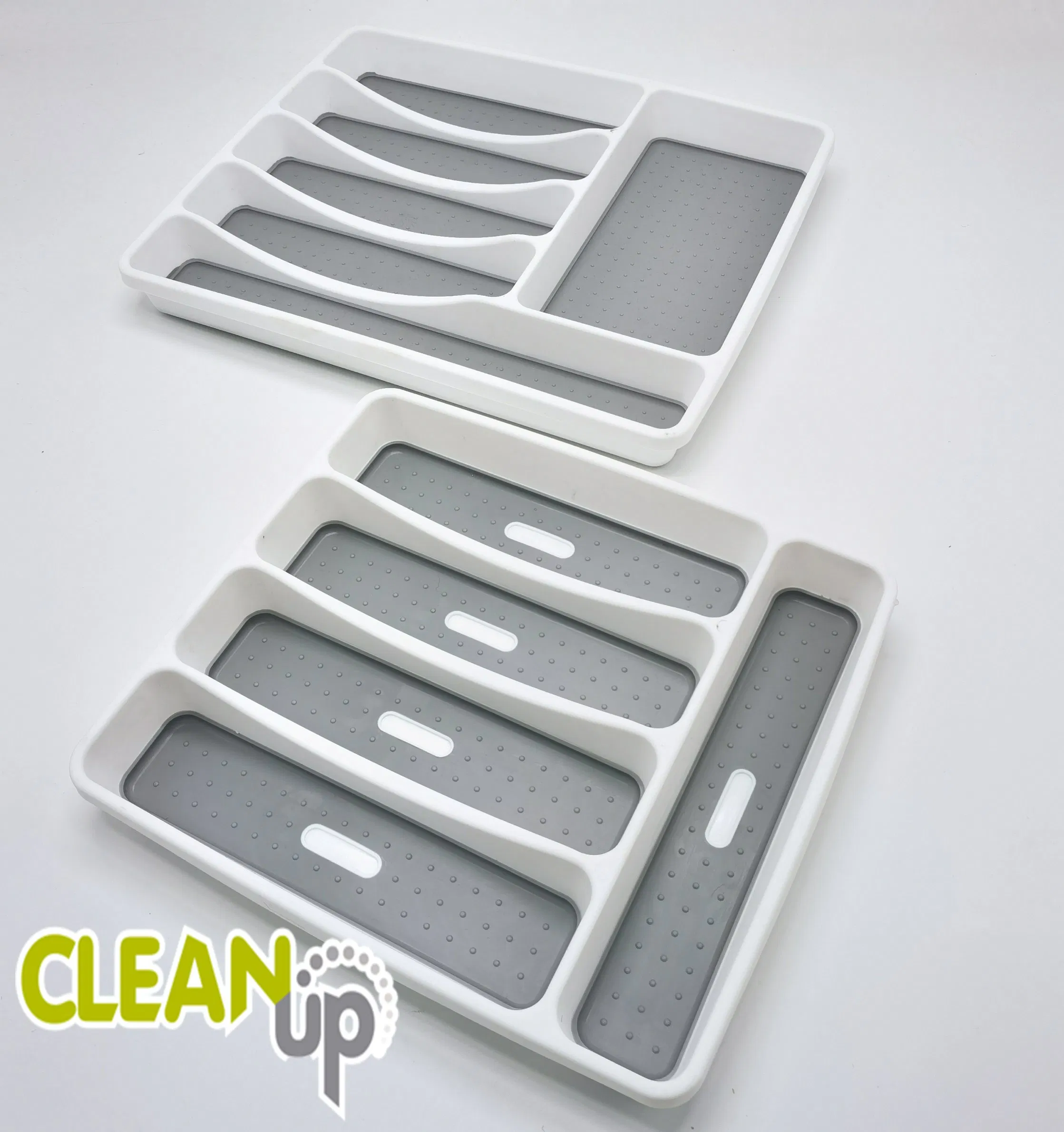 Kitchen Cabinet Drawer 5-Compartments Non Slip Silverware Cutlery Tray