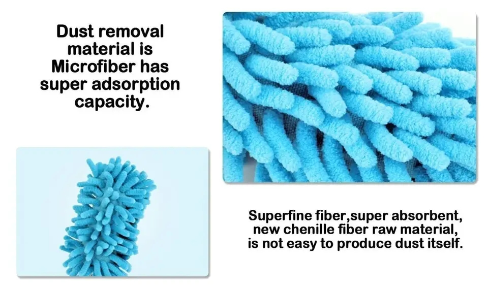 Telescopic Microfiber Hand Feather for Cleaning Duster Dusters