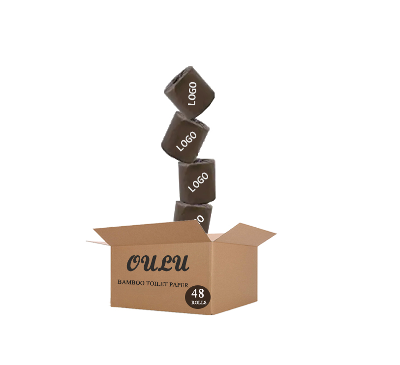 Manufacture Customizable Recycled Toilet Bath Jumbo Roll Bathroom Bamboo Towel Tissue Paper