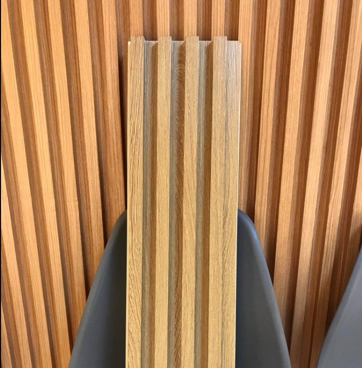 Waterproof WPC Wall Cladding PVC Film Wood Plastic Composite Panel