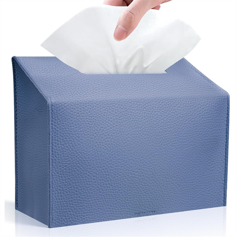 Wholesale New Products House Shape Household Leather Tissue Box