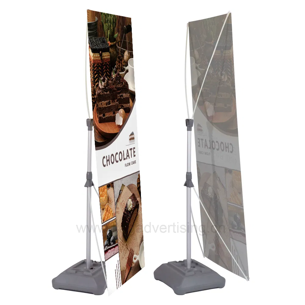 High Quality Outdoor Adjustable Water Base X Banner Stand for Advertising