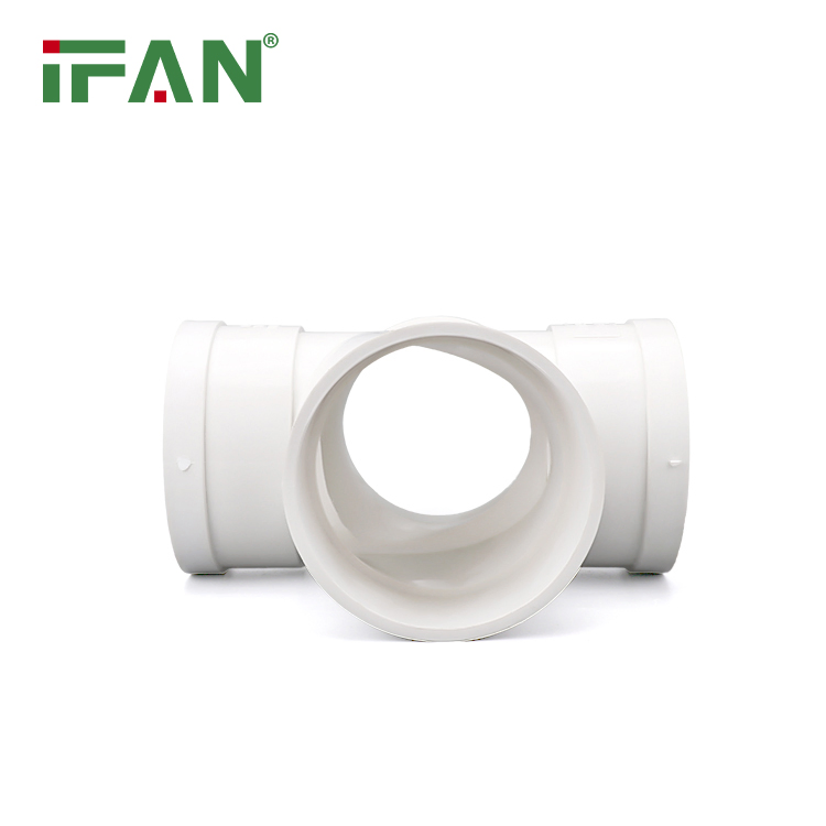 Ifan Customized Fittings UPVC Manufacturer Pipe Fittings PVC 110mm GB Four-Way PVC Plumbing Fitting